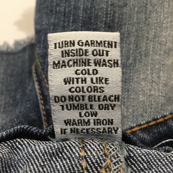 Refuge Distressed Stretchy Denim Jean Cut Off Shorts - Picture 4 of 6